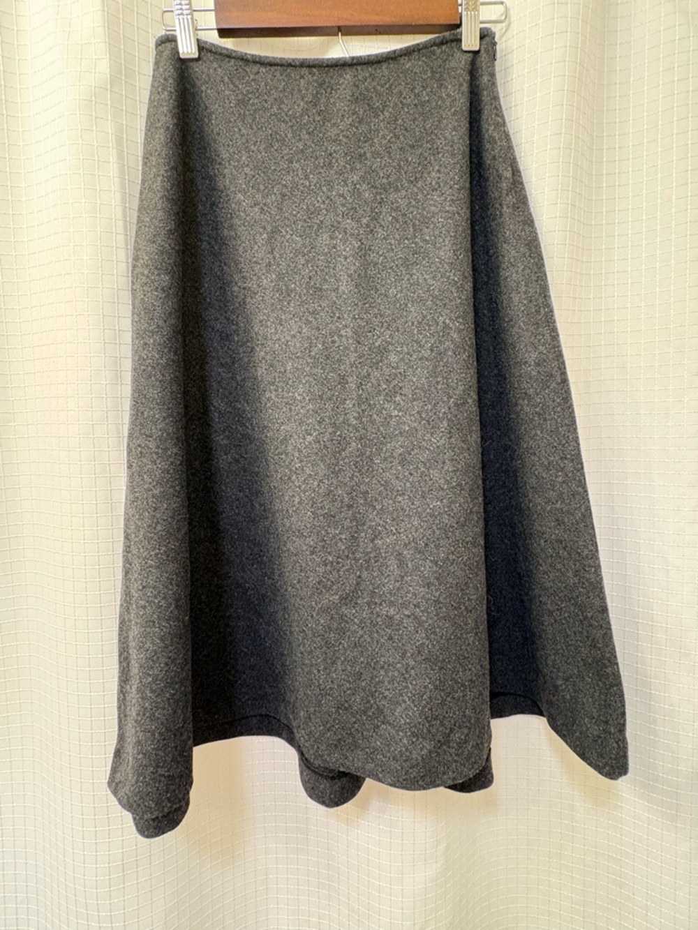 Ralph Lauren Gray Wool Circle Skirt